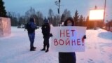 RUSSIA, Anti-war picket in Tomsk