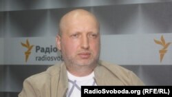 Batkivşina (Vətən) partiyasının sədr müavini Oleksander Turchinov AzadliqRadiosunda